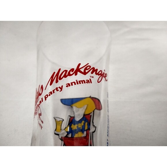 Vintage Bud Light Spuds Mackenzie Original Party Animal Set of 2 Pilsner Glasses - Picture 8 of 10